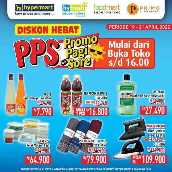 Promo Hypermart 19-21 April 2022, Hyper Diskon Weekday Terbaru