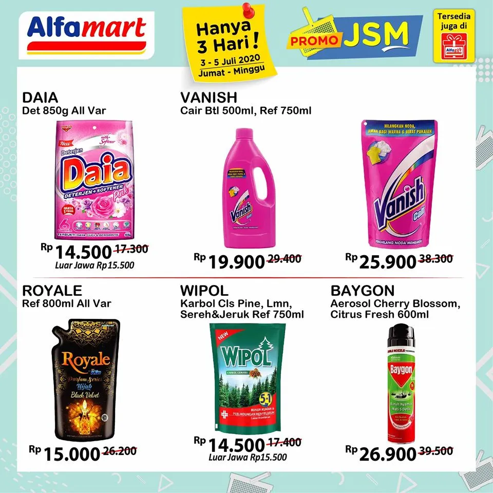 Promo Alfamart Jumat Sabtu Minggu terbaru, 3-5 Juli!