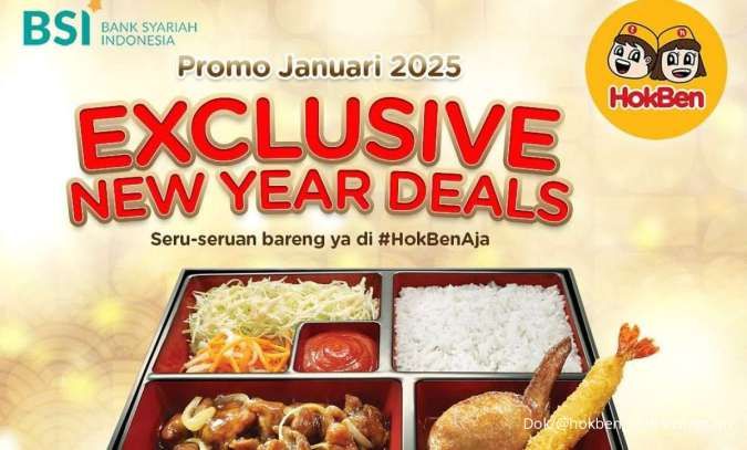 Promo HokBen dengan BSI dan Bank Saqu Januari 2025, Diskon Rp 50.000 & Cashback 50%