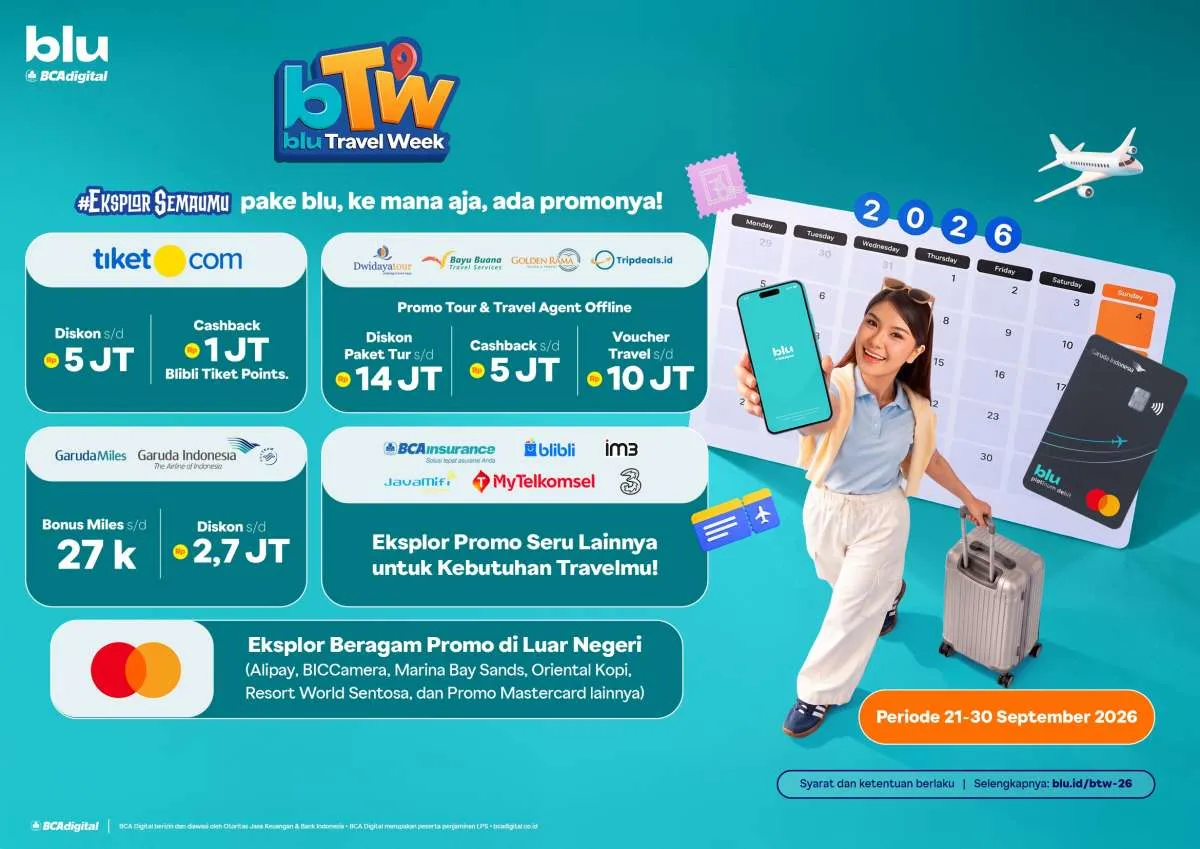 5 Keseruan dan Deretan Promo Cuan Selama Blu Travel Week 2026