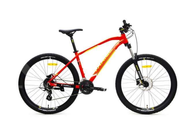 Penampilan sporty, harga sepeda gunung Thrill Vanquish 3.0 terbaru mulai Rp 3 jutaan