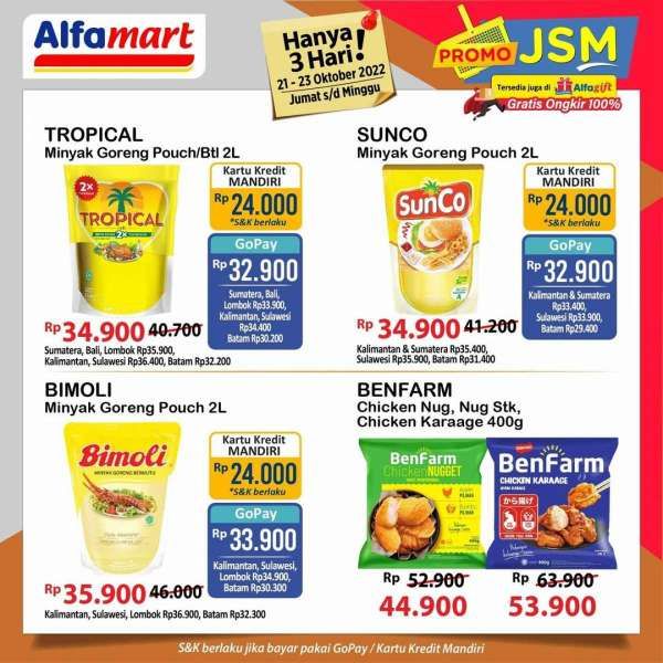 Katalog Promo JSM Alfamart Terbaru 21-23 Oktober 2022