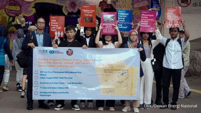 Peserta Aksi Damai Kawal Seleksi Dewan Energi Nasional, Serukan 5 Tuntutan