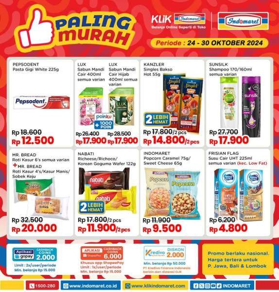 Promo Indomaret 24-30 Oktober 2024 Paling Murah