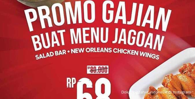 Promo Pizza Hut Gajian di Bulan Juli 2023, Menu Jagoan Harga Spesial Hanya 3 Hari!