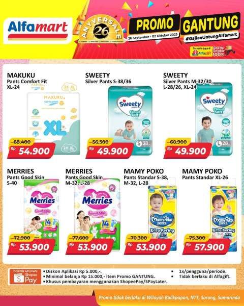 Promo Alfamart Gantung 26 September-2 Oktober 2025