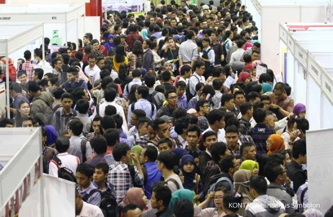 Jumlah pengangguran terbuka Indonesia 7,24 juta