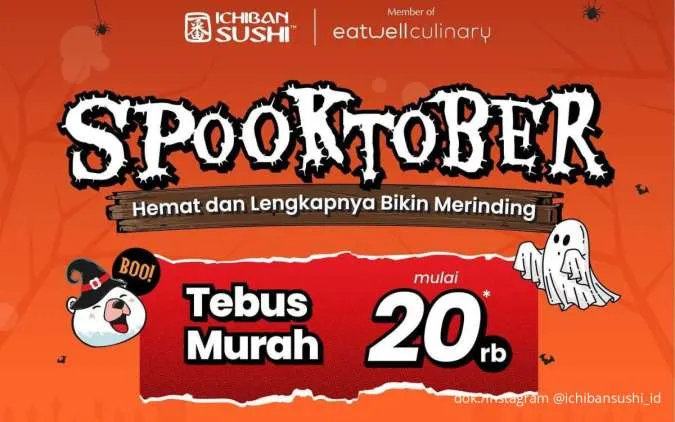 Promo Ichiban Sushi Spooktober, Tebus Murah Menu Favorit Mulai Rp 20.000