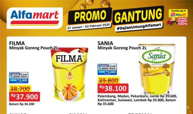 Promo Minyak Goreng Hemat Indomaret Akan Berakhir, Ada Cashback di Alfamart Gantung