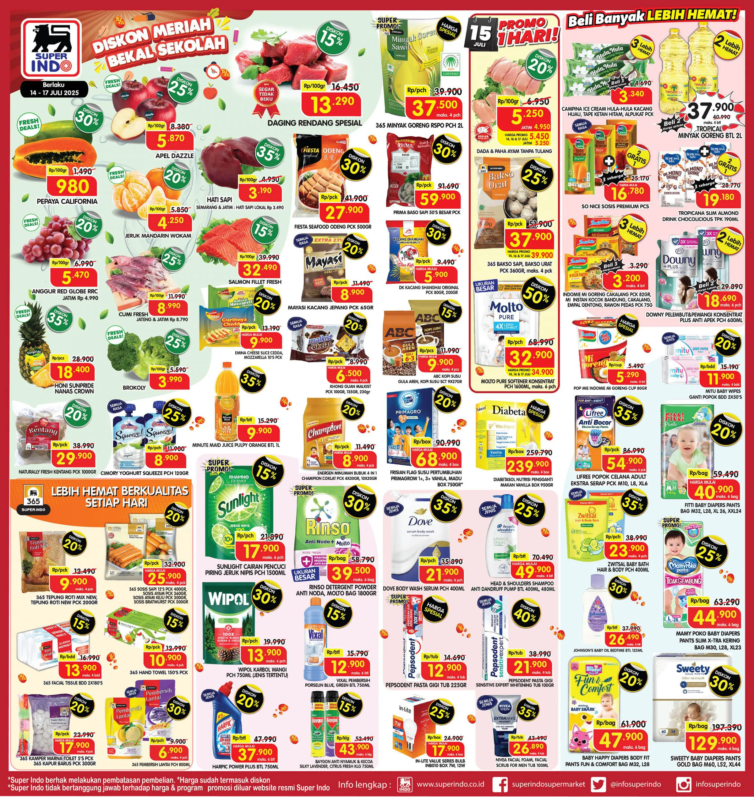 Promo Superindo Weekday 14-17 Juli 2025