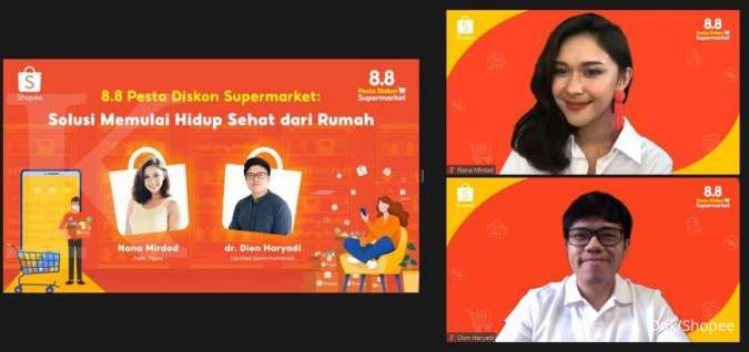 Berbagi Solusi untuk Memulai Hidup Sehat dari Rumah Bersama Shopee 8.8 Pesta Diskon Supermarket