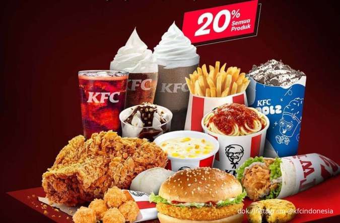 Promo KFC Student and Employees Treat Tiap Senin-Rabu, Semua Produk Diskon 20%