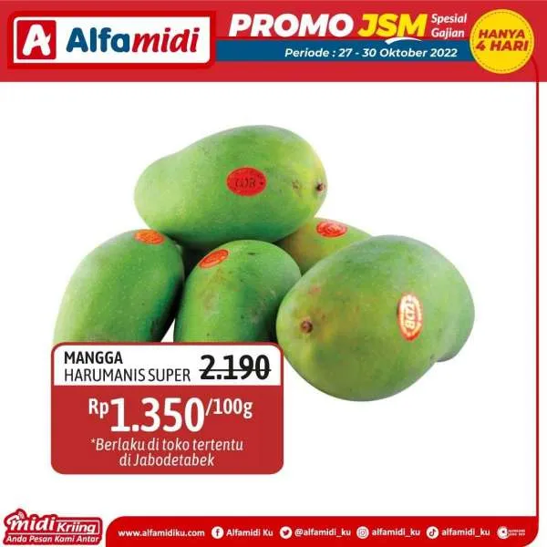 Promo JSM Alfamidi Spesial Gajian Periode 27-30 Oktober 2022