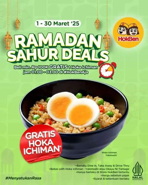 Promo Hokben Ramadan Sahur Deals