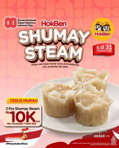 Promo HokBen Tebus Murah Katsu Sando Shumay Steam