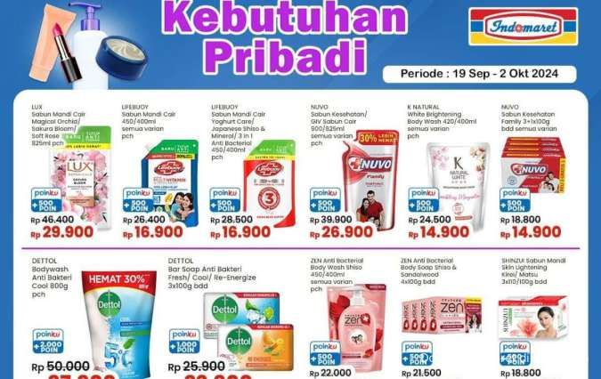 Promo Deterjen dan Sabun Mandi Terbaru di Alfamart-Indomaret, Ada Promo di Tip Top