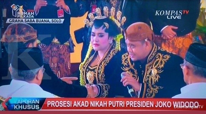 Bobby resmi menikahi Kahiyang, putri Jokowi