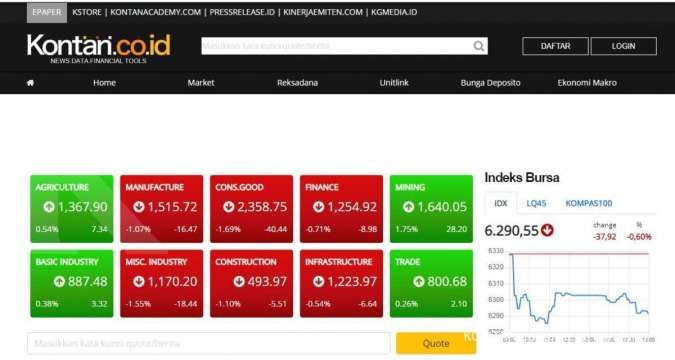 IHSG turun, enam indeks sektoral merah (2/9)