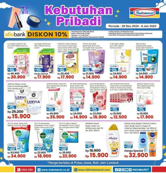 Promo Indomaret Super Hemat Sampai 8 Januari 2025