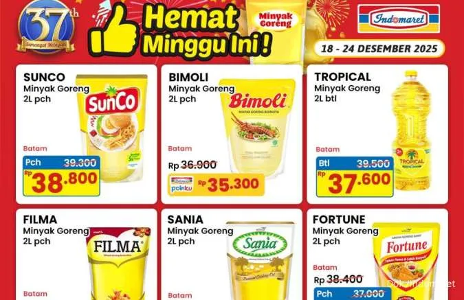 Katalog Promo Indomaret Minyak Goreng Hemat Periode 18-24 Desember 2025, Sovia Murah!