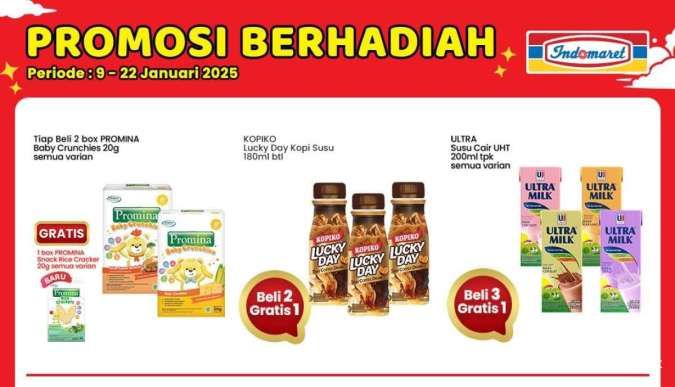 Promo Berhadiah Indomaret 9-22 Januari 2025, Sikat Gigi-Face Wash Beli 1 Gratis 1