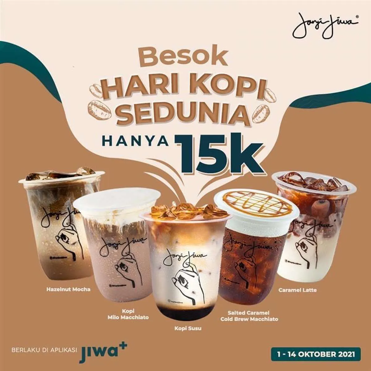 Rayakan Hari Kopi Sedunia, Secangkir Kopi Janji jiwa Hanya Rp 15.000