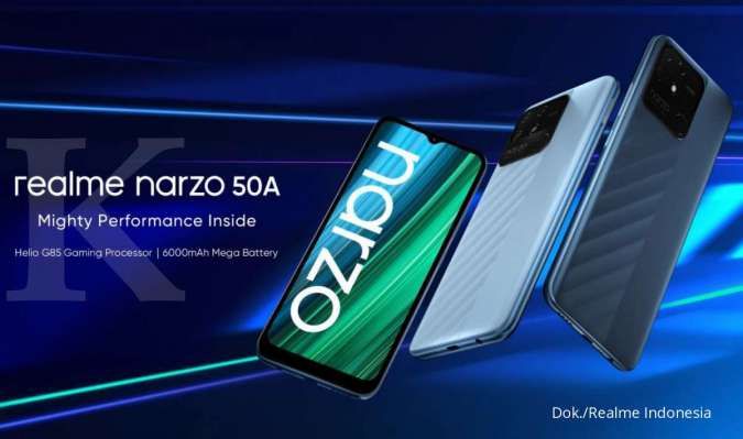 Spesifikasi & harga HP Realme Narzo 50A: Kamera 50MP, RAM 4GB, hanya Rp 2 jutaan