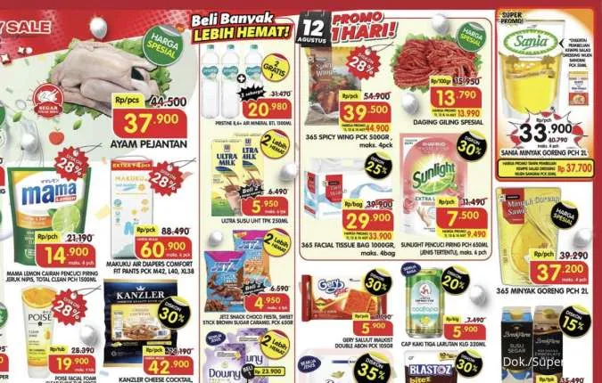 Promo Superindo Hari Ini 11-14 Agustus 2025, Bawang Putih-Anggur Muscat Diskon 35%