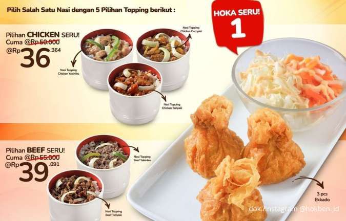 Promo Menu Baru HokBen Hoka Seru November 2025, 3 Paket Menu Mulai Rp 36.000-an