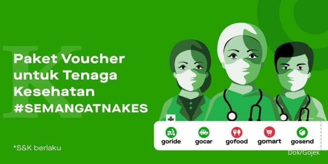 Beri Semangat Garda Terdepan Covid-19, Gojek Sediakan Paket Voucher untuk 50.000 Tenaga Kesehatan