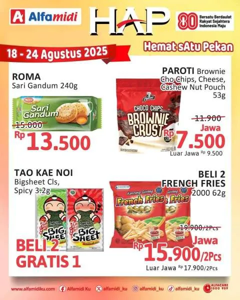 Promo Alfamidi Hemat Satu Pekan Periode 18-24 Agustus 2025