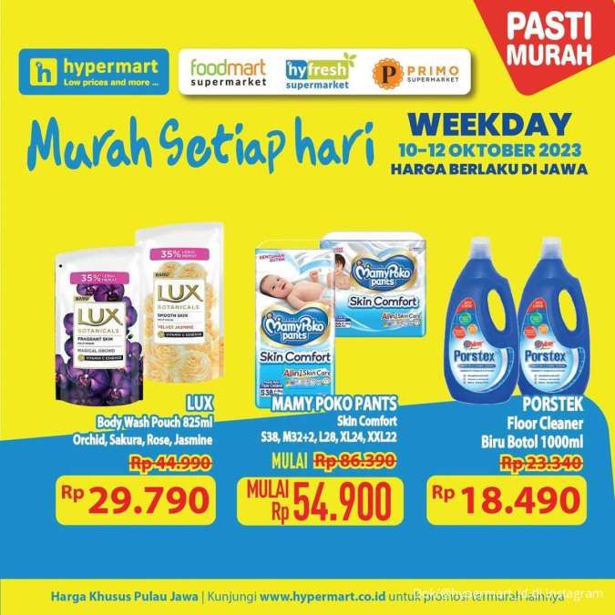 Promo Hypermart Hyper Diskon Weekday Terbaru 10-12 Oktober 2023