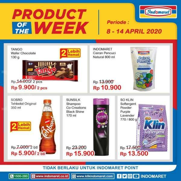 Promo Indomaret Product of The Week 8-14 April 2020