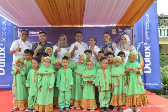 Melalui Program Let’s Colour, Dulux Warnai 25 Sekolah PAUD di Hari Anak Sedunia