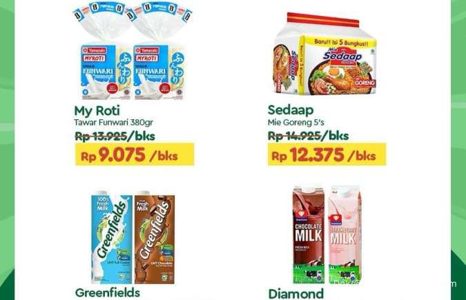 Promo JSM Tip Top 13-15 Juni 2025, Potongan Harga Greenfields dan Mie Sedaap