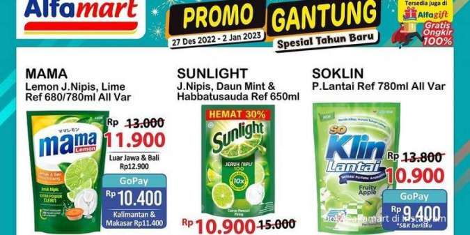 Harga Promo JSM Alfamart Sabtu 31 Desember 2022, Promo Gajian Untung di Akhir Bulan
