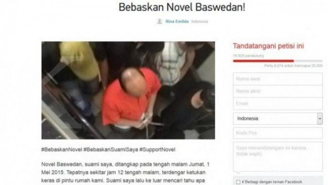 Novel minta Polri pasang baliho permintaan maaf