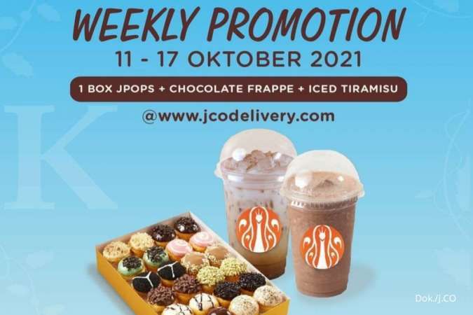 Promo Mingguan J.CO 11-17 Oktober 2021, Ada Paket Pilihan 1 dan 2 Hanya Rp 110.000