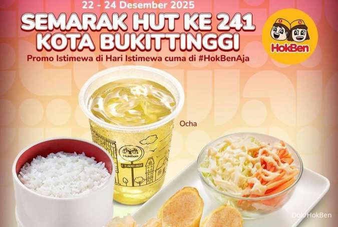 Promo HokBen HUT Kota Bukittinggi ke-241, Dapatkan Diskon Hoka Hemat