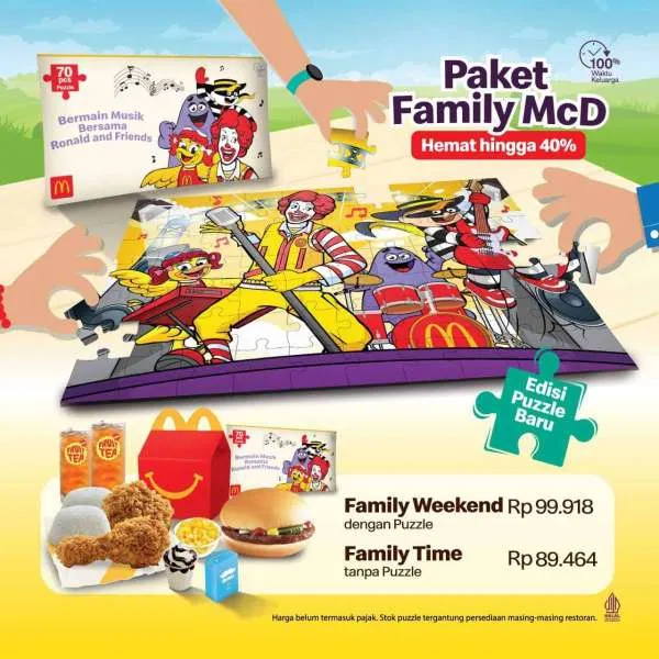 Promo McD Paket Family Weekend/Time