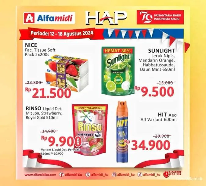 Promo Alfamidi Hemat Satu Pekan Periode 12-18 Agustus 2024