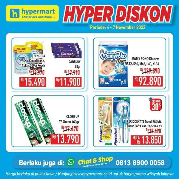 Promo Hypermart Hyper Diskon Weekend Periode 4-7 November 2022