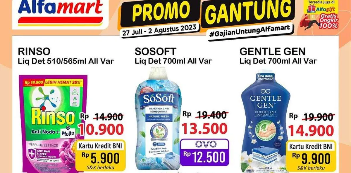 Harga Promo JSM Alfamart Sabtu 29 Juli 2023, Promo Alfamart Gantung Terbaru