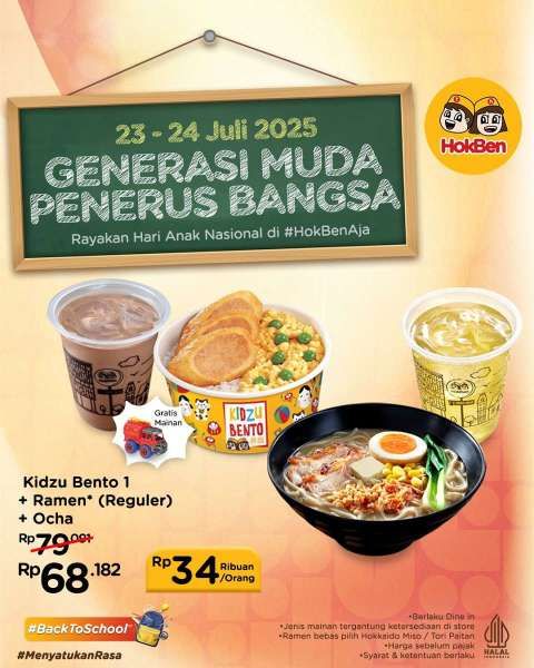 Promo HokBen Hari Anak Nasional 23-24 Juli 2025