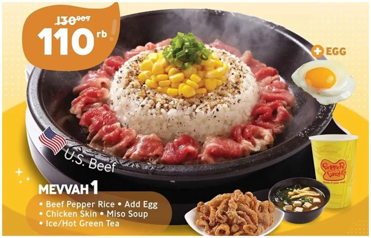 Promo Pepper Lunch Set Mevvah Spesial Lebaran, Ada 3 Paket Lengkap Mulai Rp 110.000