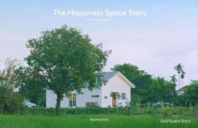 Yuk Intip Rumah Gaya Japandi di Tengah Sawah, Cocok untuk Rumah Pensiun