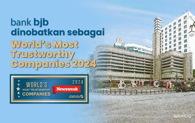 Bank bjb Raih World's Most Trustworthy Companies 2024