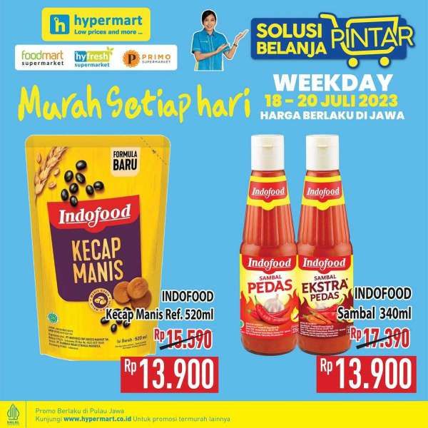 Katalog Harga Promo Hypermart 18-20 Juli 2023, Promo Weekday Murah