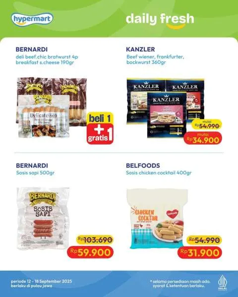 Promo JSM Hypermart Hyper Diskon Weekend Periode 12-15 September 2025