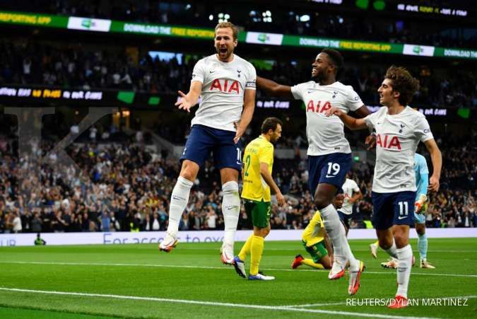 Klasemen Liga Inggris pekan ketiga, Tottenham di pucuk hingga Setan Merah ukir rekor